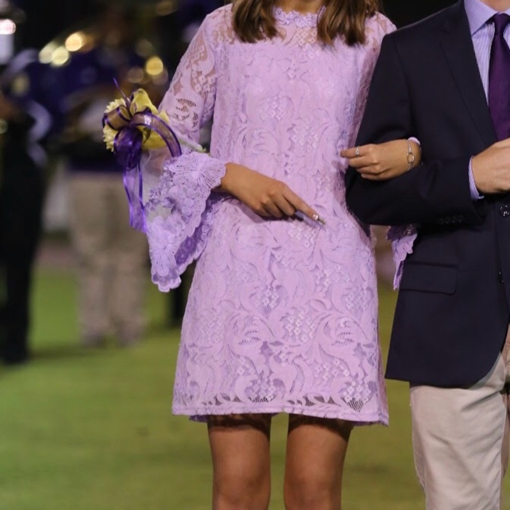 Lavender dress from a boutique
